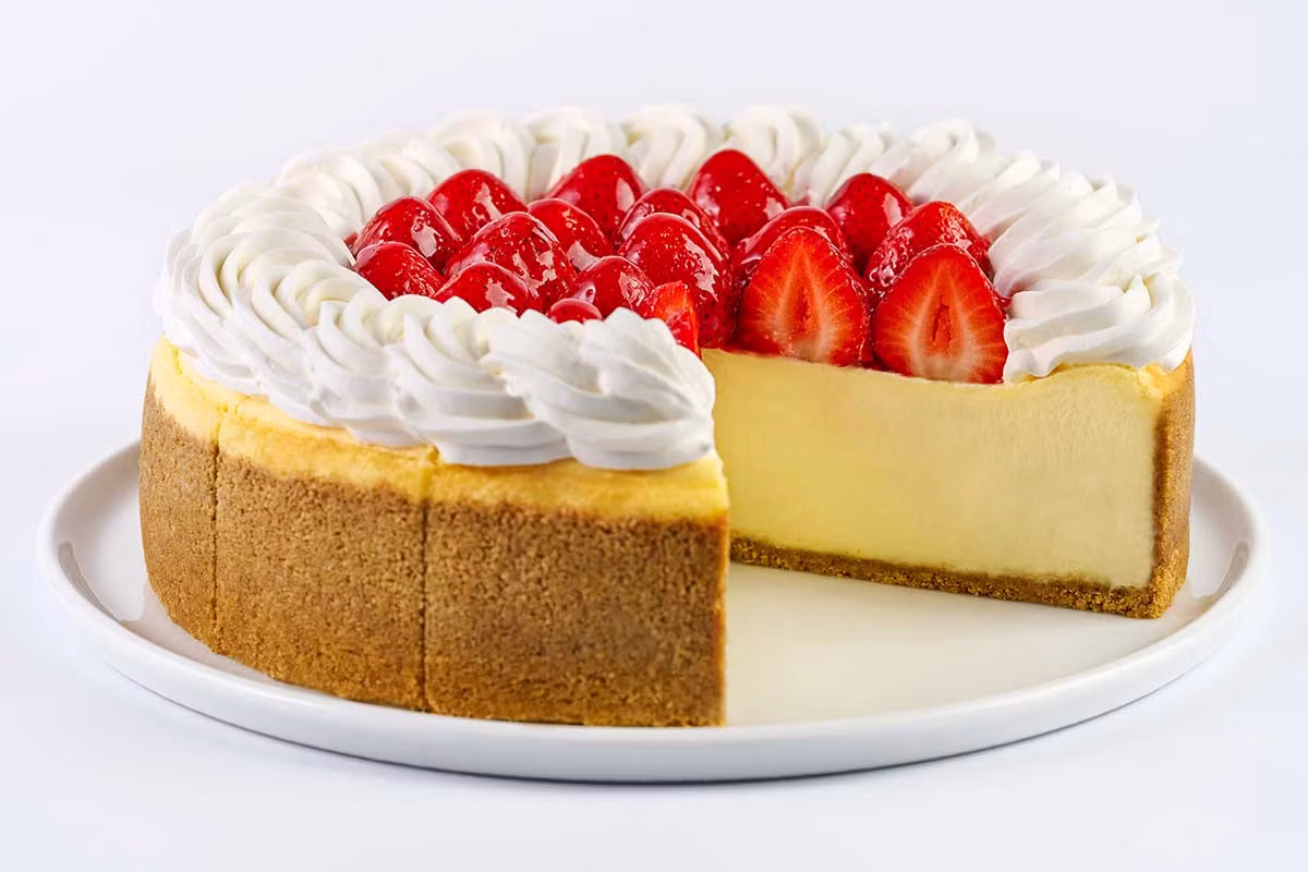 10-Inch Fresh Strawberry Pre-Sliced Cheesecake - The Cheesecake Factory Menu Prices 2026